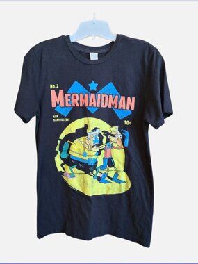 Nickelodeon Mermaid man and Barnacle boy tshirt size men small